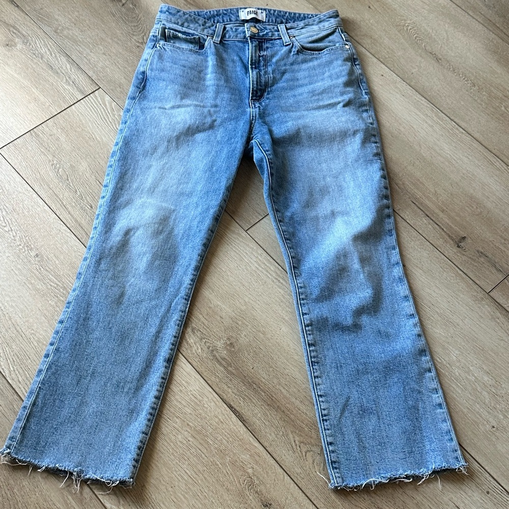 PAIGE Light Blue Flare Jeans
